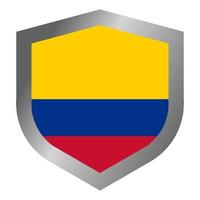colombiaanse vlag schild vector
