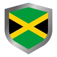 jamaicaanse vlag schild vector