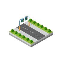 isometrische 3D-module district vector