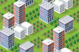 naadloos stedenbouwkundig plan vector