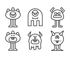 monster pictogram vectorillustratie vector