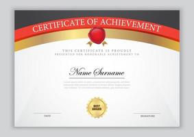 certificaatsjabloon met ornament vector