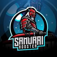 samurai haan esport mascotte logo vector