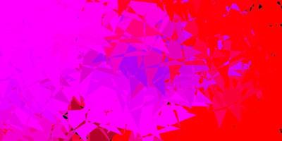 lichtroze, rode vectorachtergrond met veelhoekige vormen. vector