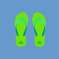 zomer groene slippers. vector