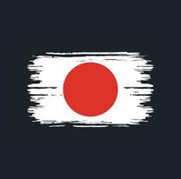 Japanse vlagborstel. nationale vlag vector