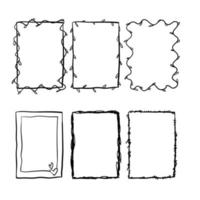 doodle frame collectie vector