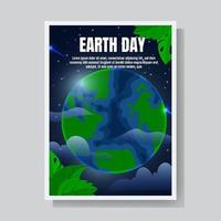 aarde dag poster vector