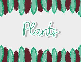 Kleurrijk plantenontwerp vector