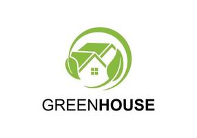 groen huis logo symbool pictogram sjabloon ontwerp inspiratie. vector
