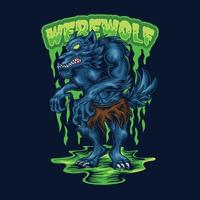 boos weerwolfmonster vector