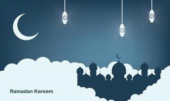 realistisch ramadan kareem plat eid al-fitr illustratie mubarak behang hari raya aidilfitri vector