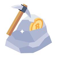 bitcoin mining concept, hamer graven bitcoin vector
