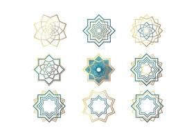 set van mandala islamitisch concept vector