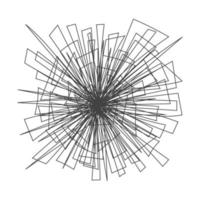 wirwar chaos abstracte hand getekend rommelige Krabbel bal vectorillustratie. vector