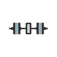 nummer nul met barbell pictogram fitness ontwerpsjabloon vector