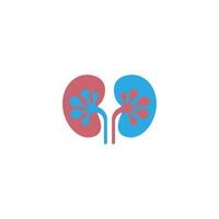 urologie logo, nier logo pictogram gezond sjabloon vector