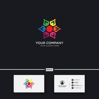 abstracte yoga logo ontwerp logo sjabloon vector