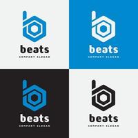 beats - b letter logo vector