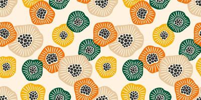 abstracte zachte naadloze patroon met bloemen. modern design voor papier, omslag, stof, interieur en andere
