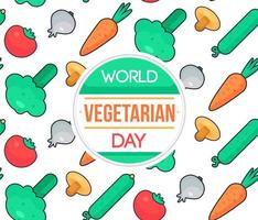 wereld vegetarische dag vector