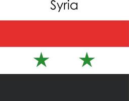 nationale vlag pictogram syrië vector