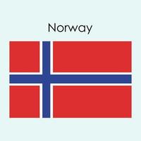 nationaal vlagpictogram noorwegen vector