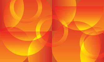 abstracte oranje cirkel overlappende laag achtergrond. vector