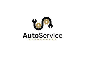 autoservice-logo. vectorontwerp. vector