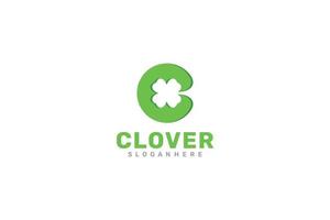 letter c klaver logo. vectorontwerp. vector