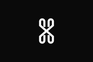 letter h of x of hx pijl logo. vectorontwerp. vector