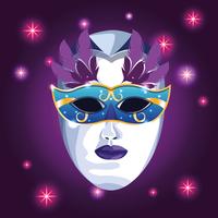 Mardi gras-masker vector