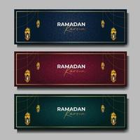 ramadan kareem banner islamitische achtergrond vectorillustratie vector