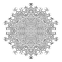 prachtig lijntekeningen mandala-ontwerp vector