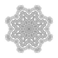 elegante lijntekeningen mandala vector voor ontwerp