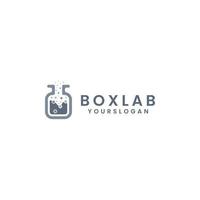 box lab logo ontwerp vector