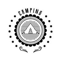 camping logo ontwerp vector