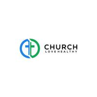 kerk logo ontwerp vector