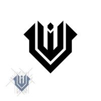 letter uw logo ontwerp vector