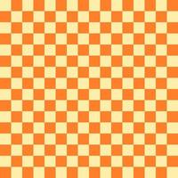geruite naadloze oranje Toon patroon achtergrond, halloween kleuren. tafelkleed patroon. vector