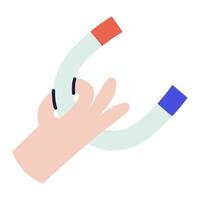 magneet. hand getrokken doodle pictogram. vector