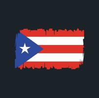 Puerto Rico vlag penseelstreken. nationale vlag vector