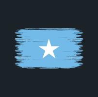 Somalië vlag borstel. nationale vlag vector