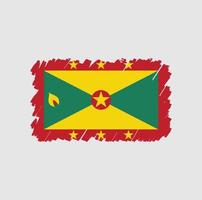 grenada vlag borstel vector