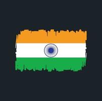 indiase vlag penseelstreken. nationale vlag vector