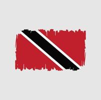 trinidad en tobago vlag penseelstreken. nationale vlag vector