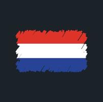 nederlandse vlag borstel vector