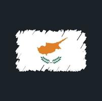 cyprus vlag borstel vector