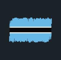 Botswana vlag penseelstreken. nationale vlag vector