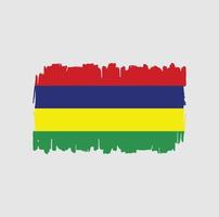 Mauritius vlag penseelstreken. nationale vlag vector